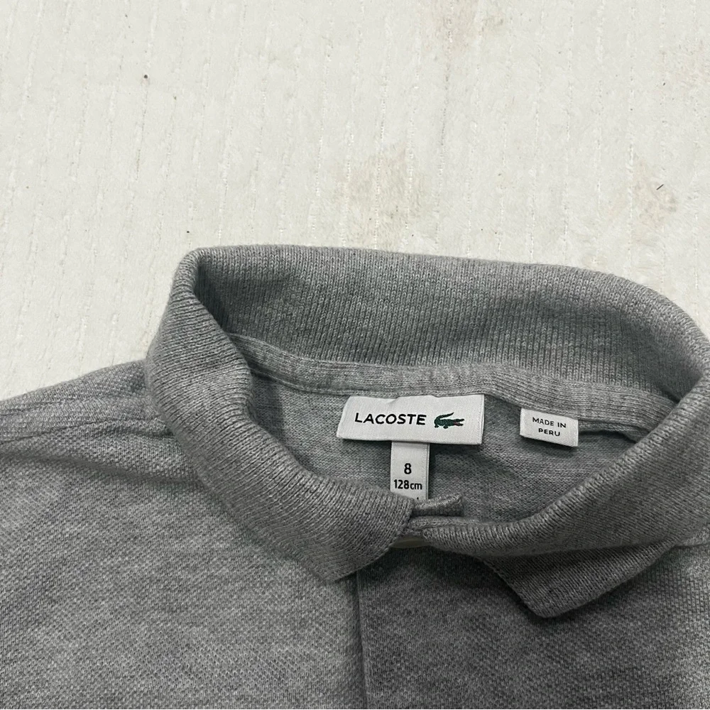 Lacoste Gray Polo Shirt Classic Design